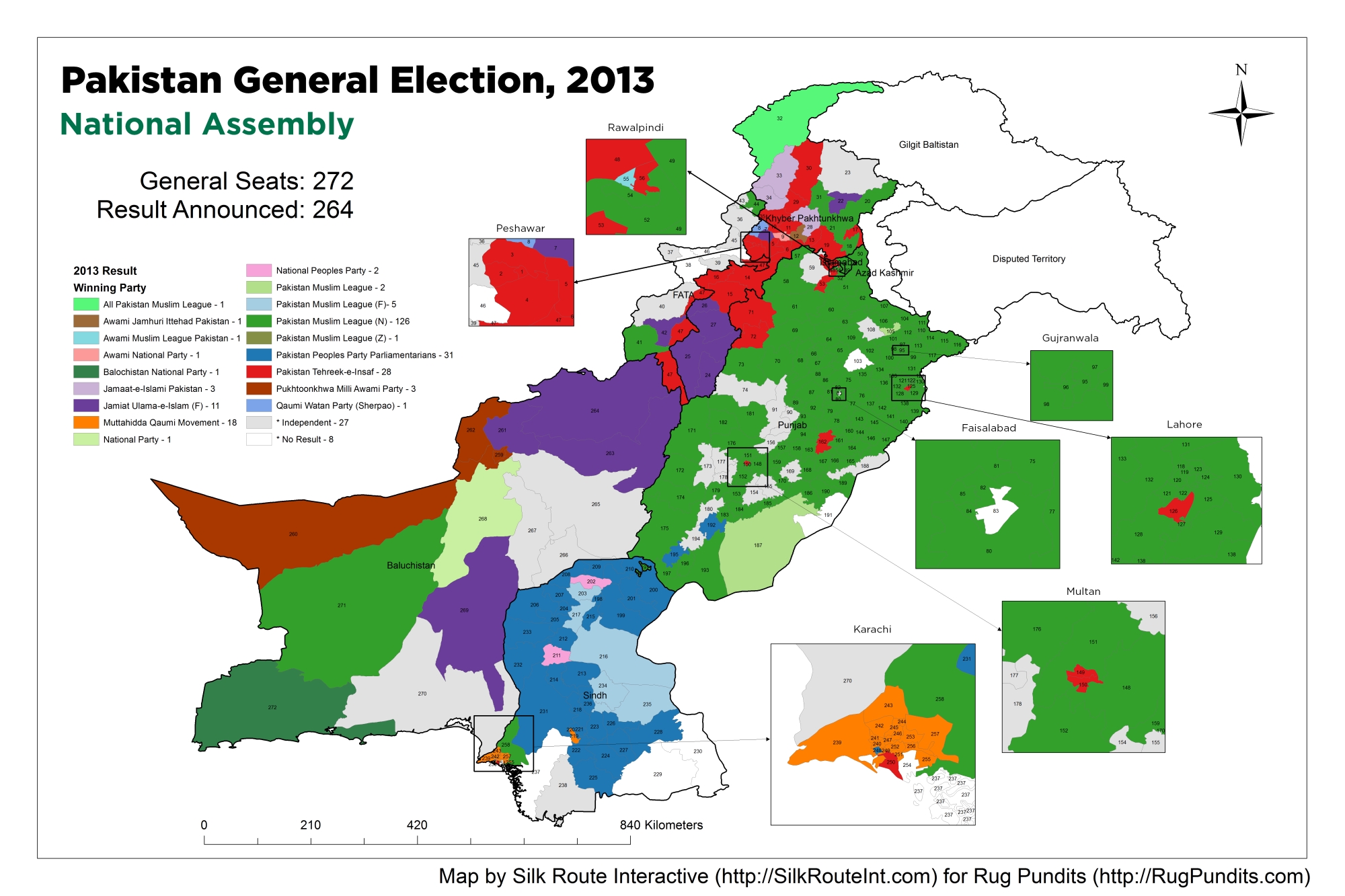 Election Result Chart 2018 Pakistan